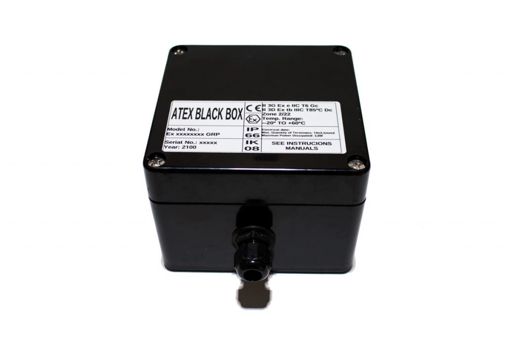 ATEX Junction Box 122x120x90 ATEX BLACK BOX